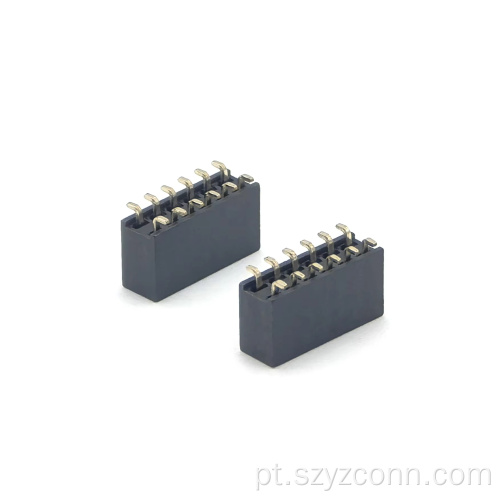 Conector fêmea SMT 12P do cabeçalho do passo de 2.0mm